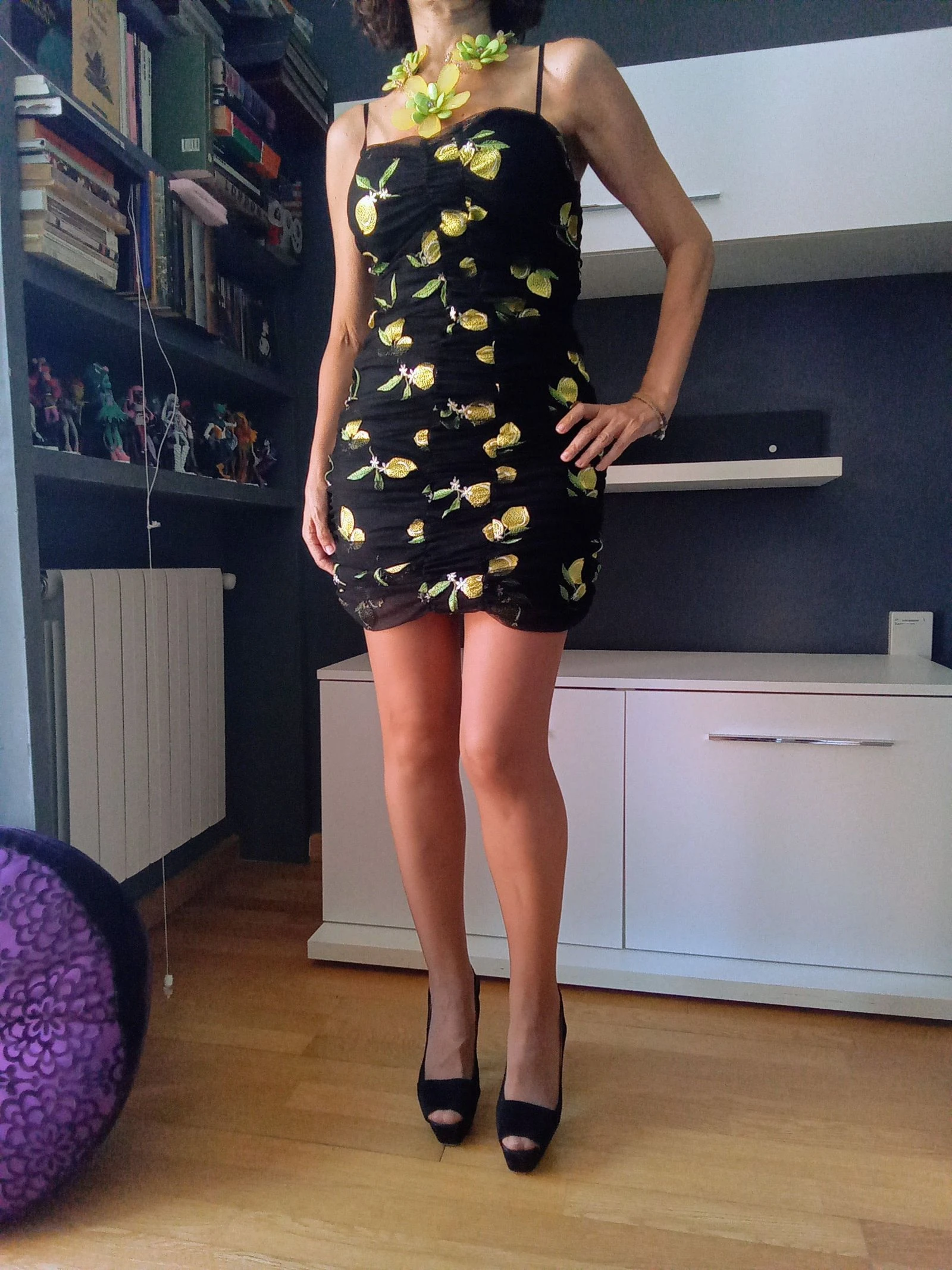 Zara summer dress embroidered with lemons – photo 12
